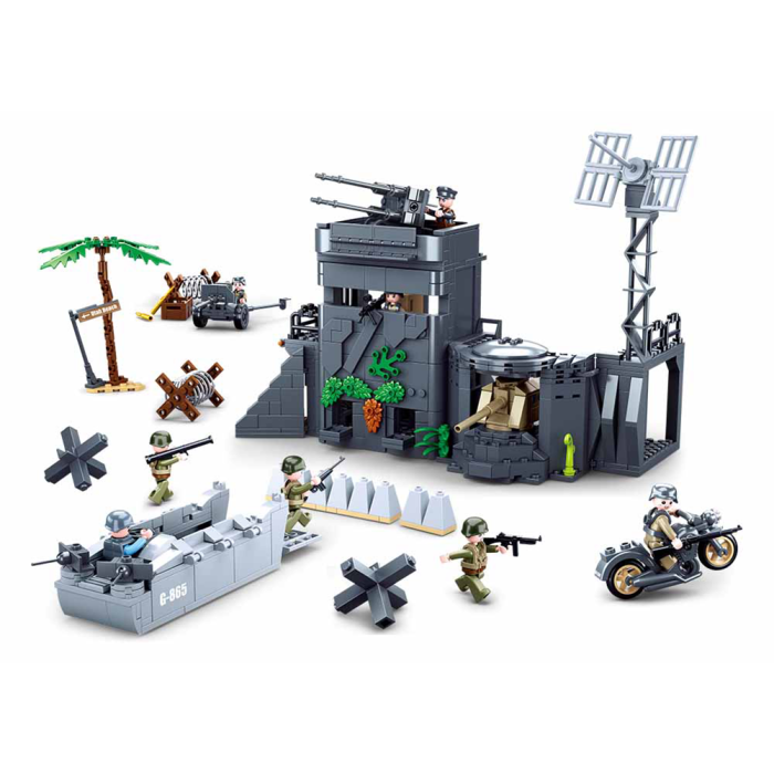 Sluban WWII | Set Constructie Zidul Atlanticului
